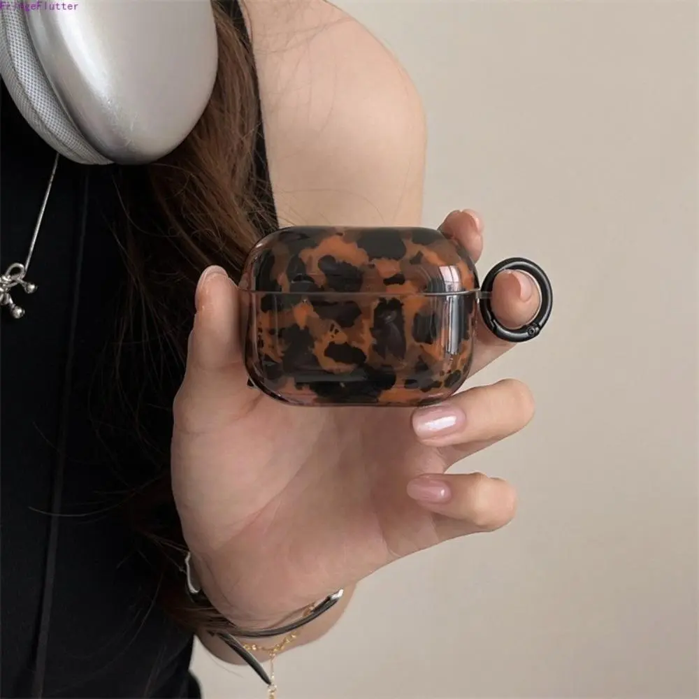 Retro Brown Amber-Pattern Protective Case for Apple AirPods (3rd Gen, Pro 2, 4th Gen) - Full Body Shockproof, Scratch Resistant Cover, Unisex Vintage Textured Earbud Protector for Adults