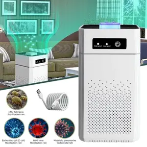 Portable Cordless Negative Ion Air Purifier with HEPA Filter Element, 2 High-Quality Filter Cartridges, USB Rechargeable Ionizer, English Manual, Odor & Dust Remover for Indoors, Offices#DealsForYouDays