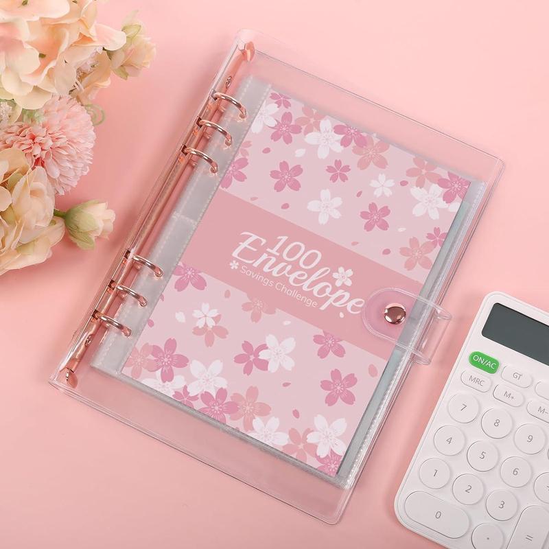 2026 Money-Saving Challenge Binder - Budget Binder with Cash Envelopes, Savings Challenge Planner, Savings Challenge Book for Home & Office - Ideal New Year & Valentine's Day Gift