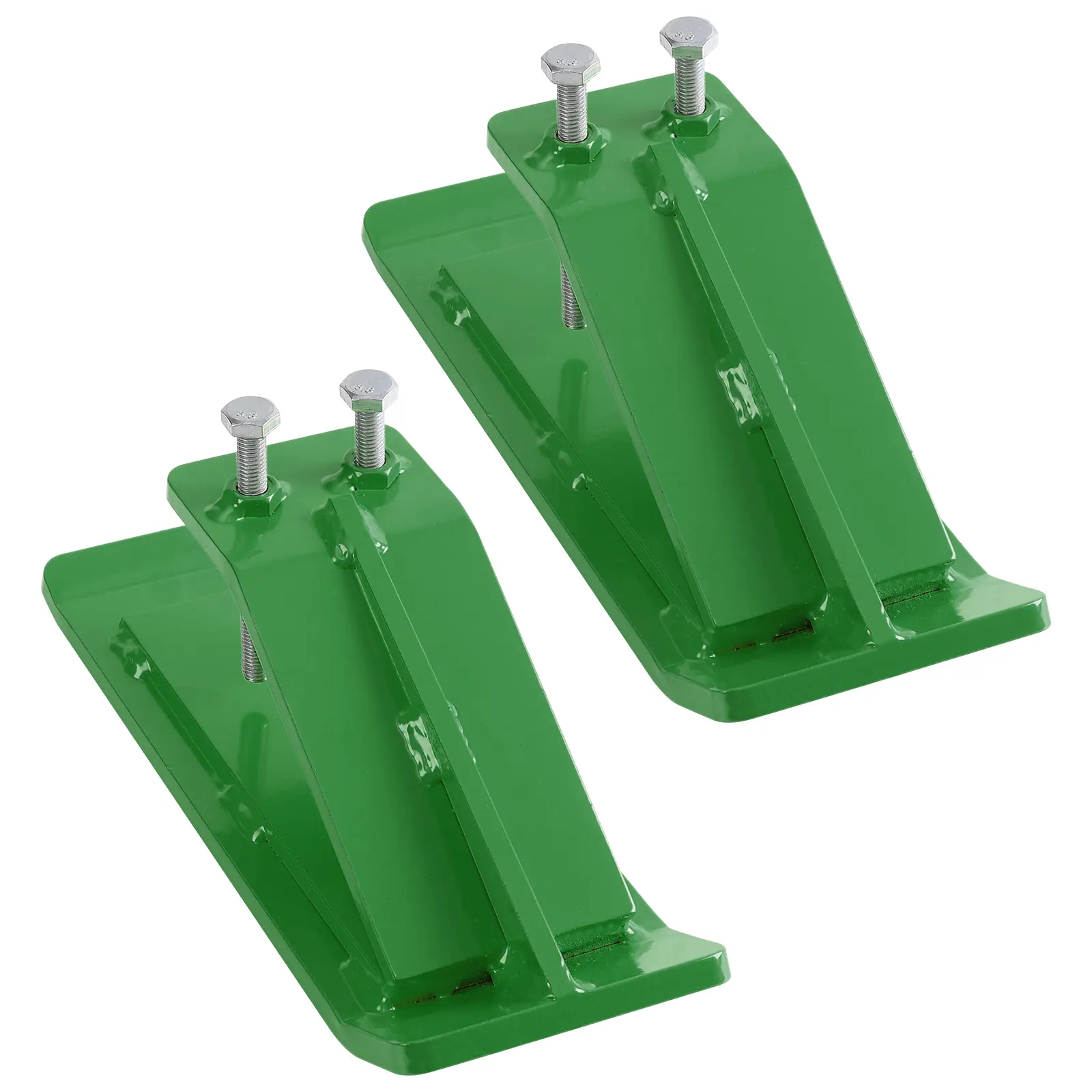 Garvee 2-Pack Tractor Bucket Edge Protectors, Heavy Duty Steel Turf Saver for Lawn & Driveway, Bolt-On No Welding