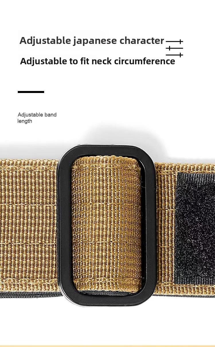 Heavy Duty Dog Collar with Titanium Eagle Clasp – Dual Breathable Design, No Neck Strain for Large Breeds