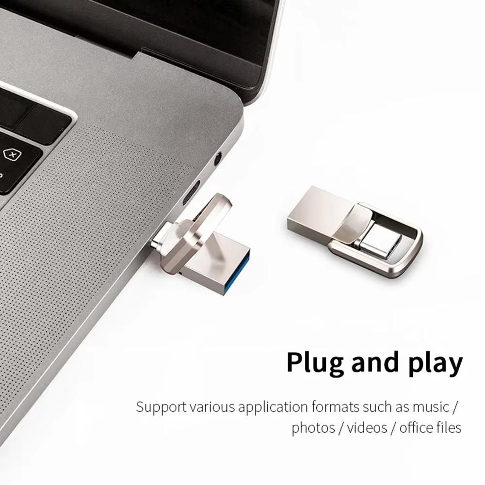 Type C OTG Memory Stick 1TB Multi Functional Transfer Memoria USB Flash Drive 512GB Metal USB 3.0 Pendrive 2TB For Phone Laptop