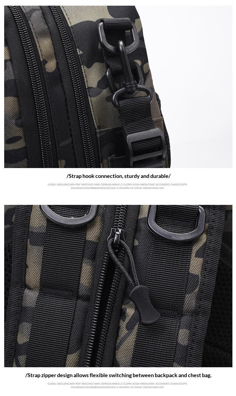 Multifunctional Tactical Backpack Outdoor Large Capacity Travel Sports Hiking Bag Multi-compartment Lure Fishing Bag
