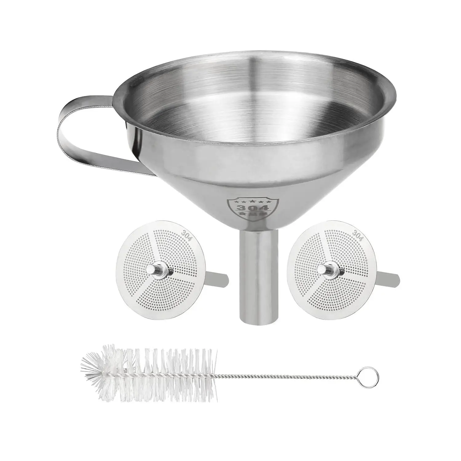 Filter Funnel, Stainless Steel Funnel with Strainer & Brush | For Filtering and Recycling  Printer UV SLA/DLP/LCD Photosensitive Resins