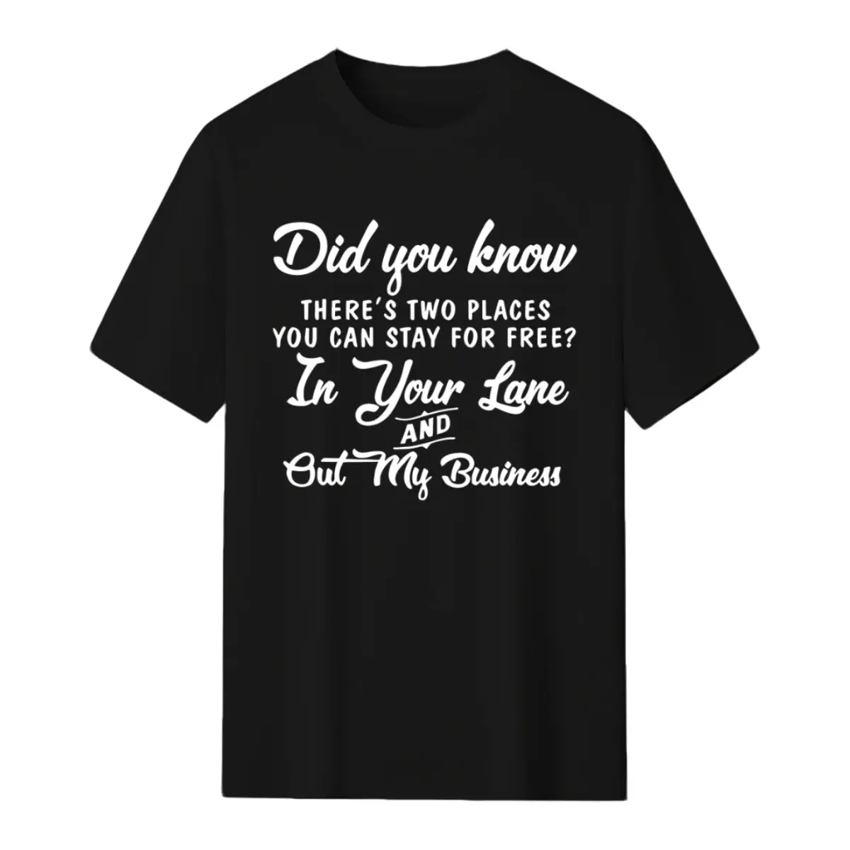 Plus Size Did You Know Graphic Tee - Soft Crew Neck, Short Sleeve, Relaxed Fit, Casual Womens Clothing for Daily Wear - Fun and Quirky Print Design