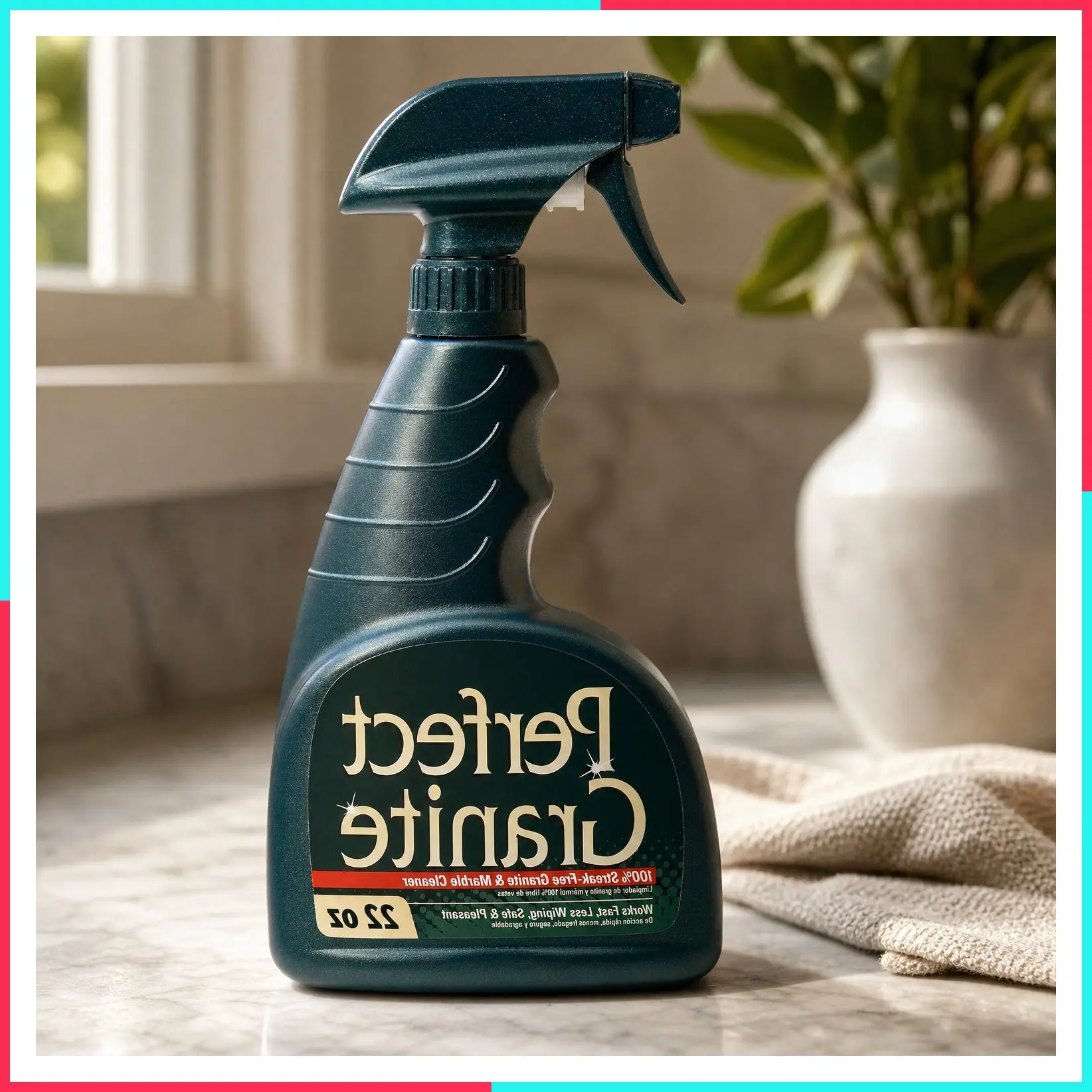 Granite & Marble Countertop Cleaner and Polish, Streak-Free, Ammonia-Free, 22 Ounce, Pack of 1