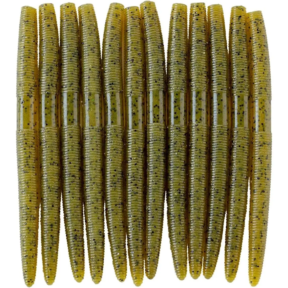 5'' Senko  Soft Stick Worms for Wacky  Bass Fishing | Salt-Weighted  With  Fall Action And Subtle Shimmy For Docks, Grass, Brush, Shallow Cover, And Pressured Fish