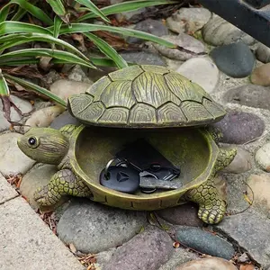 Key Storage Box, Turtle Key Hider, Vintage Jewelry Box, Outdoor Hidden Key Holder, Resin Key Rack, Unique Indoor Outdoor Decor