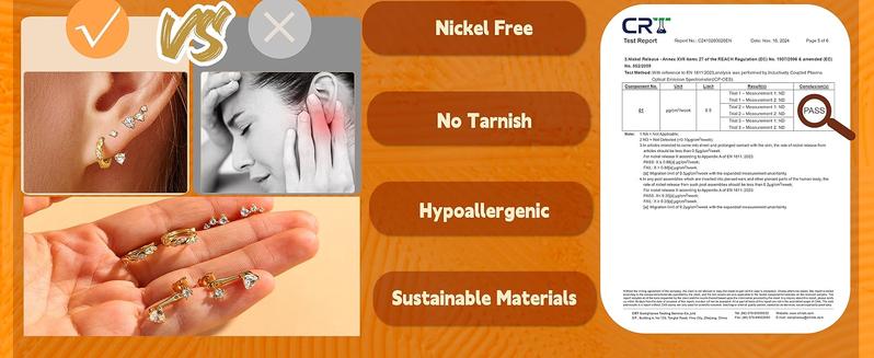 Jstyle 3 Pairs 925 Sterling Silver Earrings for Women Grils Hypoallergenic Silver/Gold Stud Hoops Earrings Set Dainty Studs Huggies Earings Flower Butterfly Earrings Sets for Multiple Piercings