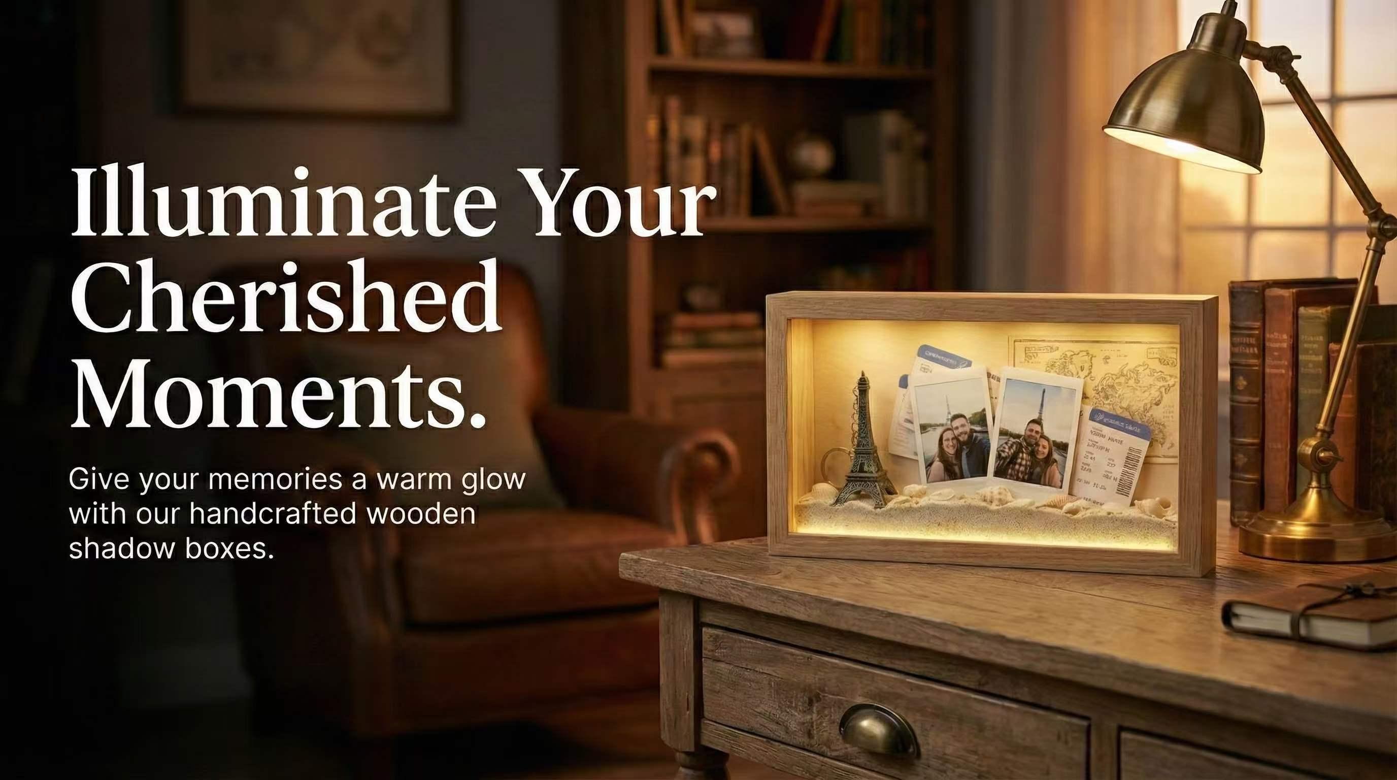 LED Display Frame – Lighted Showcase Box for Collectibles, Figures & Handcrafts