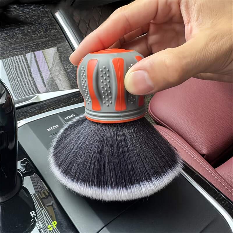 2-Piece Set Car Detail Curve Ball Brush, Suitable for Car Interior, Seats, Tires, Car Air Vent Cleaning Tool, Soft Detail Brush Dust Remover