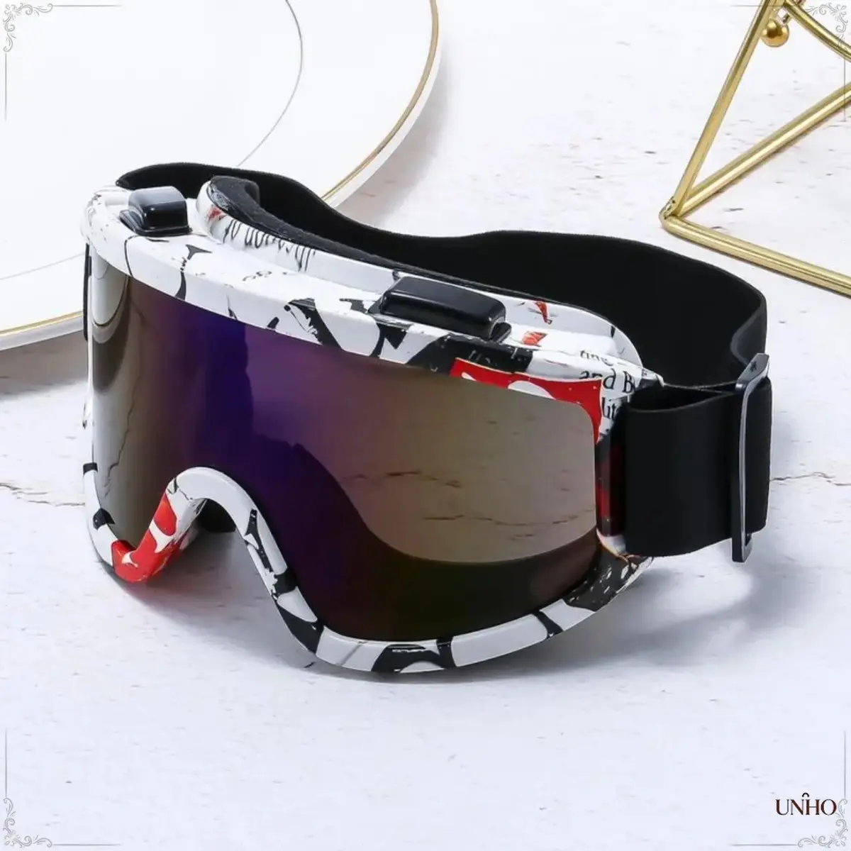 Unisex Adult Off-Road Motocross Dirt Bike Goggles – Anti-Fog Clear Lens Protective Eyewear For MX, ATV And 4 Wheeler Riding, Wind Dust Resistant Comfort Sports Glasses For Men Women Mountain Trail And All Terrain Vehicle Outdoor Racing