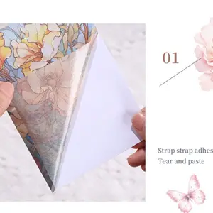 Style Shell Light Hand Account Stickers, Special Oil Luster Material Paper, Decorative Accessories for Hand Accounts