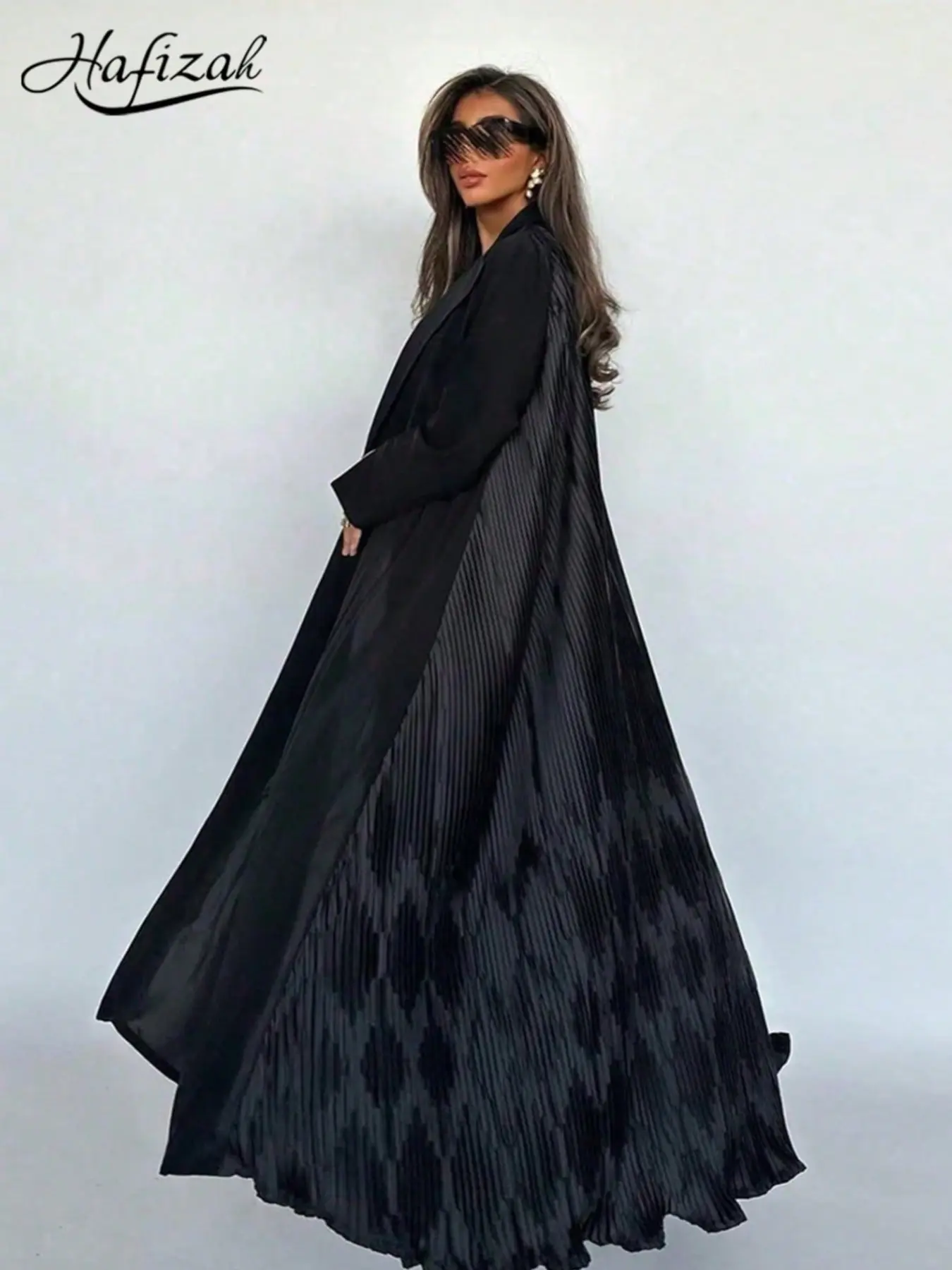 Women's Long Sleeve Blazer Jacket, Plain Design, Loose Fit, All-Season Outerwear, Elegant Chic Party Wear, Lightweight & Flowing Material