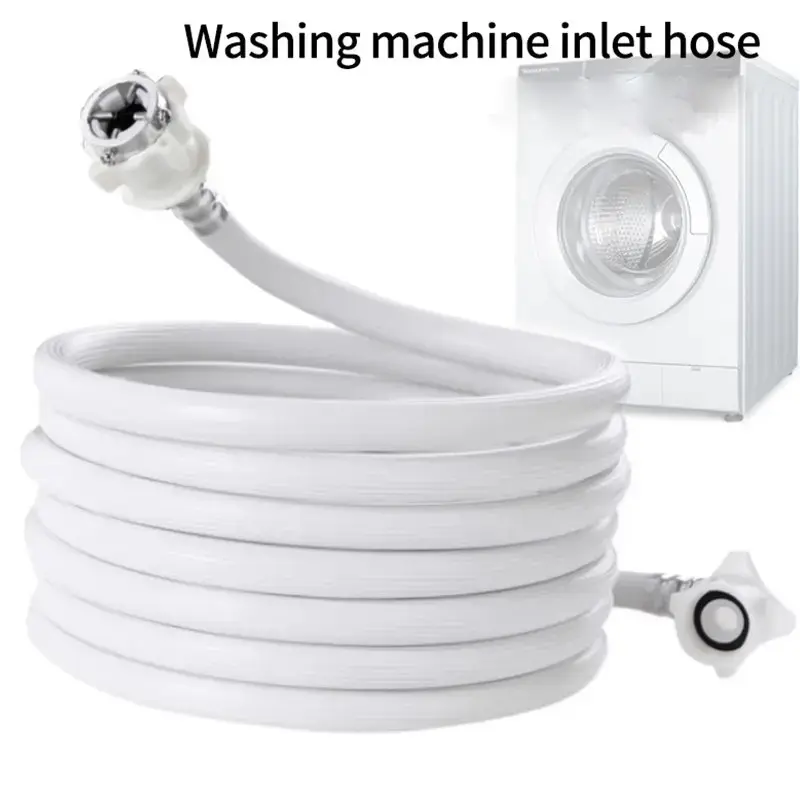 Universal Automatic Washing Machine Water Inlet Hose, 1m 2m 3m 5m 8m 10m Extended Tubing, Replacement Parts Connector Accessories