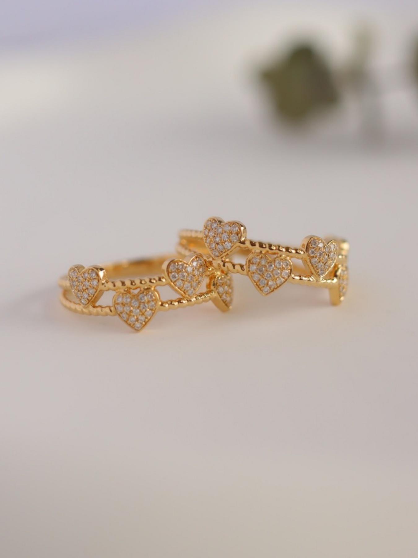 S925 Sterling Silver Fashionable Heart Design Ring, Artificial Zircon Decorated Ring for Women, Trendy All-match & Exquisite Jewelry for Birthday Gift, Heart Shaped Ring, Jewelry Rings