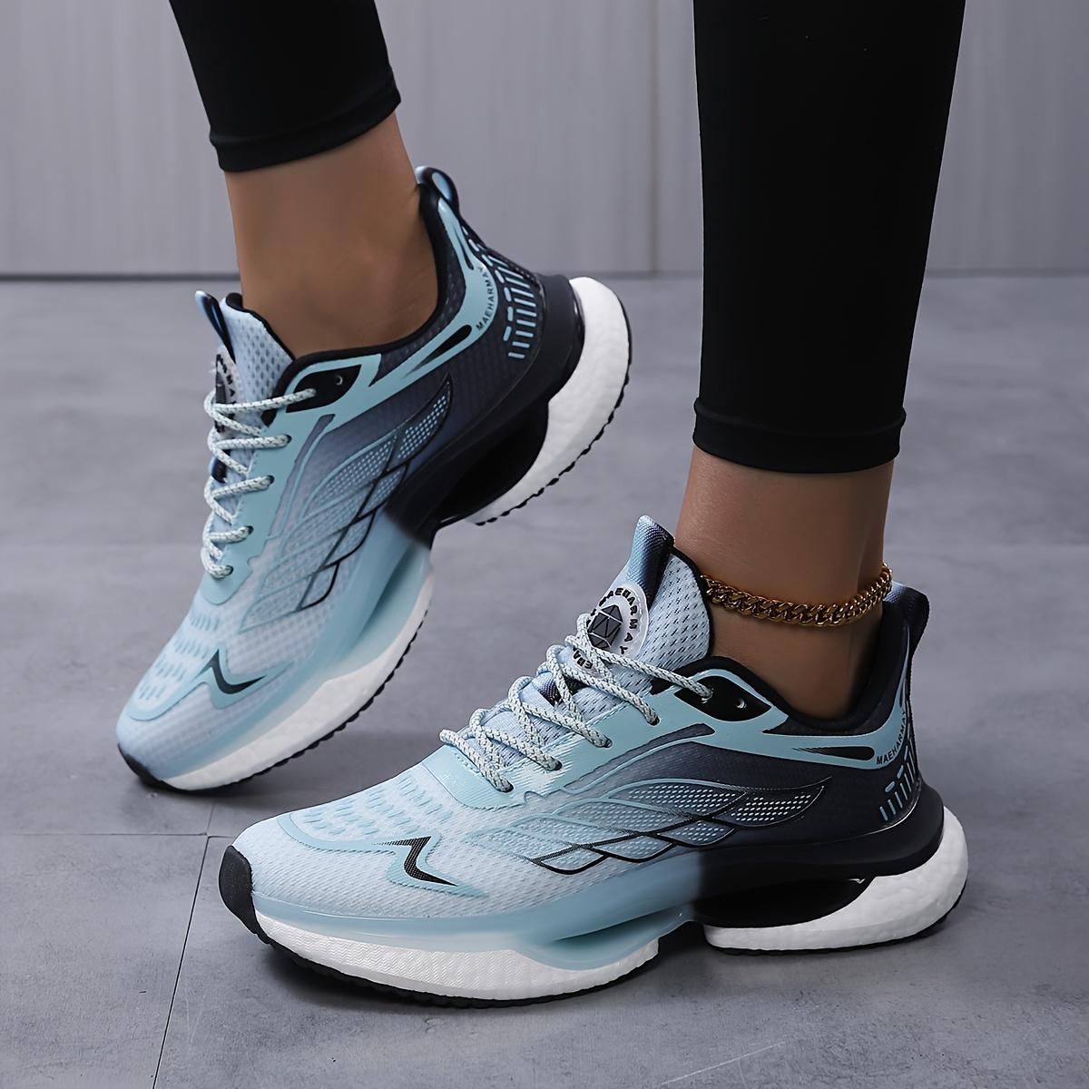 Women's Large Size 6-12 Athletic Casual Shoes - Lightweight, breathable mesh running shoes with shock absorption, non-slip sole, lace-up closure, Low-top design for all seasons SpringStatements