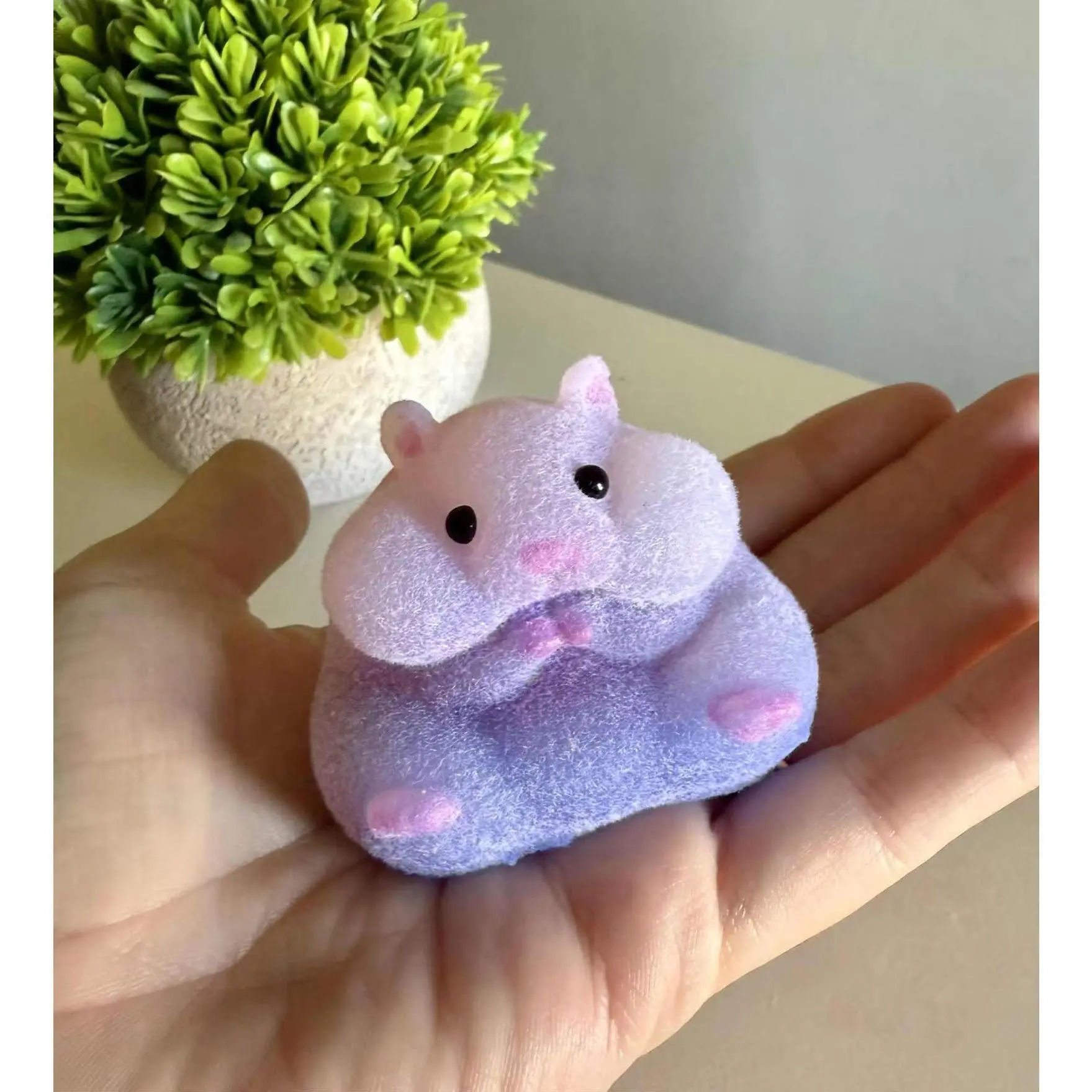 Small Hamster Squishy: Silicone Stress Relief Fidget Toy
