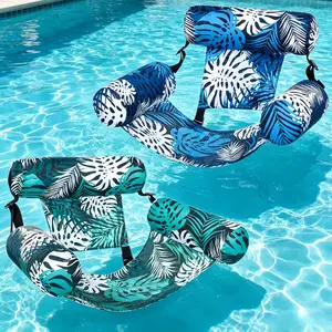 Inflatable Pool Floating Lounge Chair, Heavy Duty Blow Up Water Chair For Adults, Floating Seat For Summer Pool, Lake And Beach Activities