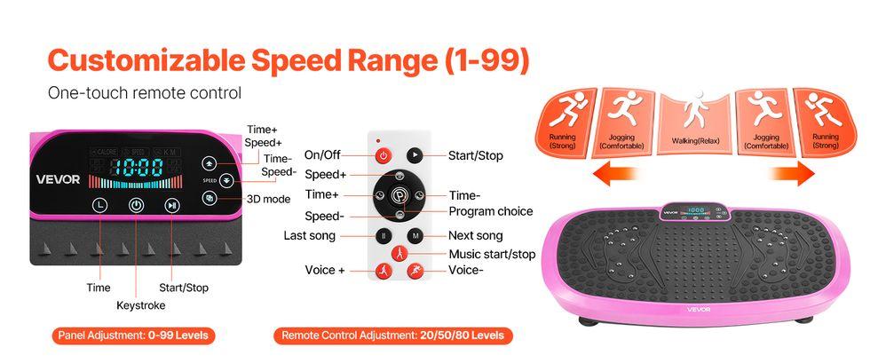 Christmas present Vibration Plate Exercise Machine Full Body Fitness with Magnetic Acupoints