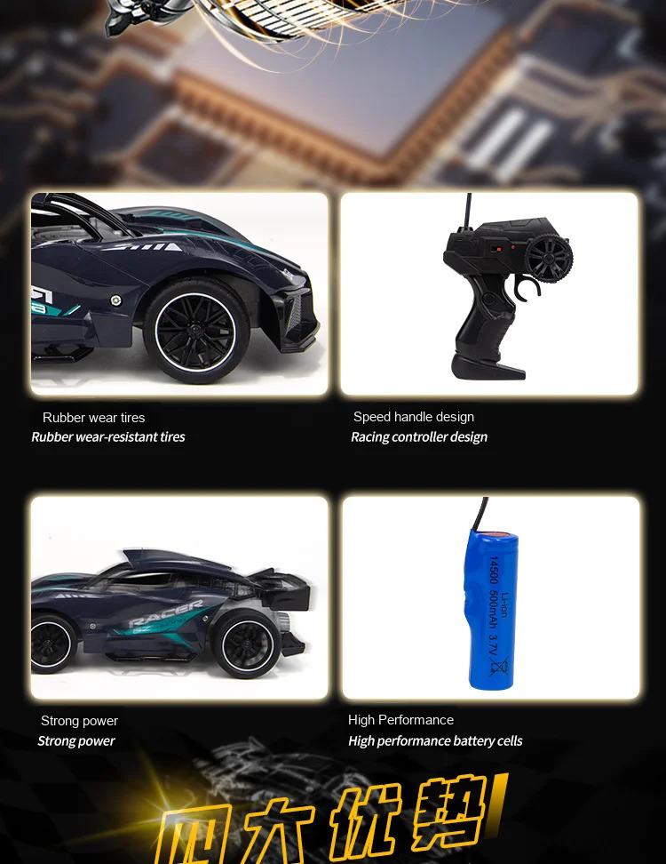 High Quality Remote Control Drift Racing Car 2.4G Rechargeable RC Car for Boys Kids Gift Stunt Toy High Speed Off Road Vehicle High Quality Remote Control Drift Racing Car 2.4G Rechargeable RC Car for Boys Kids Gift Stunt Toy High Speed Off Road Vehicle