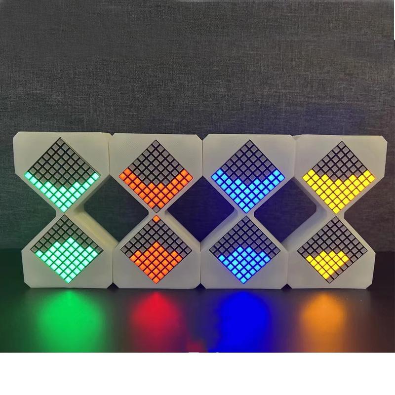 Electronic timer wireless, charging desk lamp with USB charging port,hourglass ornament,ambient LED night light(With blue light)