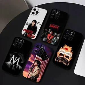 King of Music M-Michael J-Jackson Phone Case For iPhone 17 promax 17e 17 16 15 14 13 12 11 Mini Pro Max Air For Samsung S26 Ultra S25 S24 S23 S22 FE Plus Edge Anti-Fall shockproof protection Soft silicone Back Cover For Fans Gift