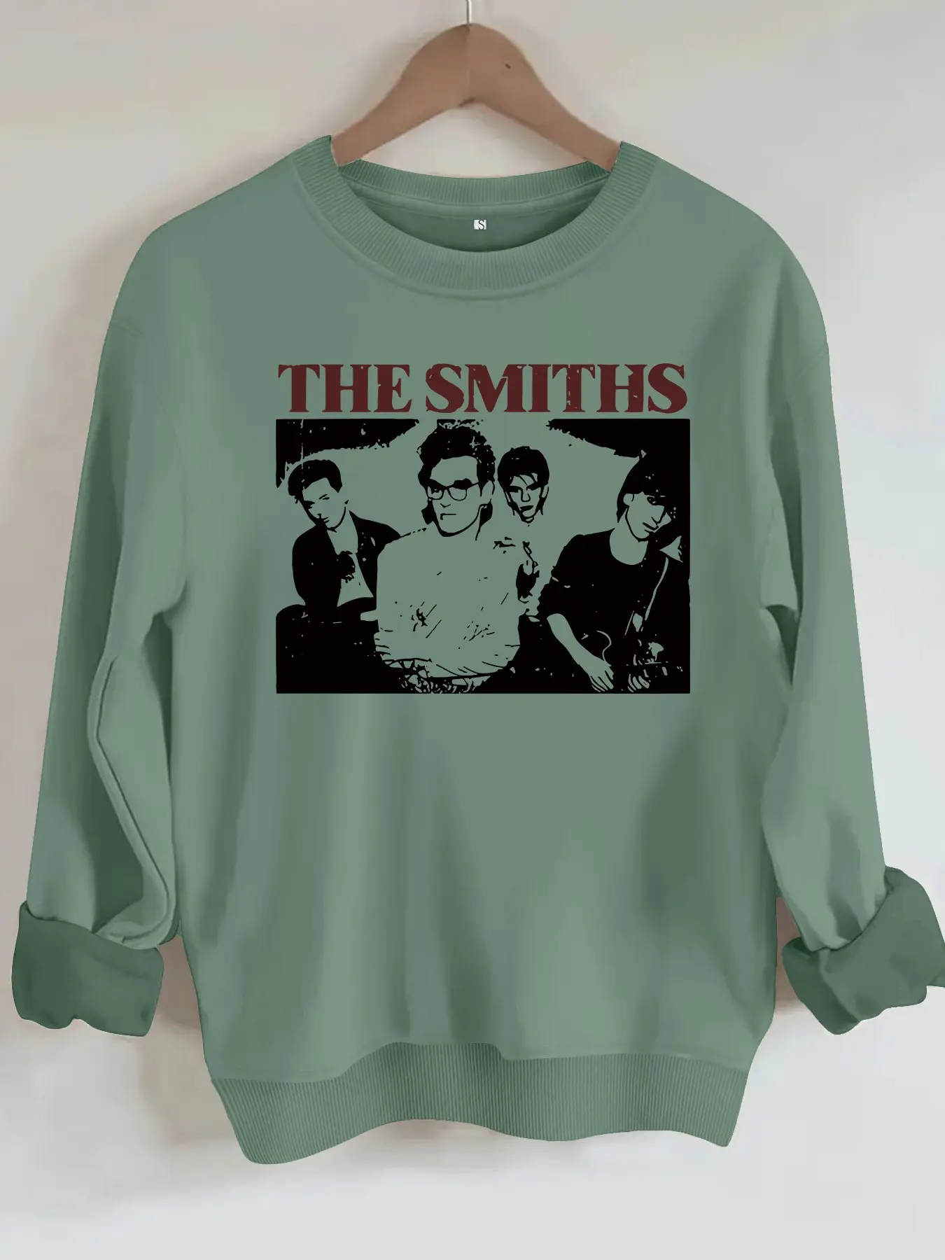 Women's Casual the Smiths Graphic Pullover, Soft Long Sleeve Round Neck Sweatshirt, Durable Fabric, All-Season Comfort