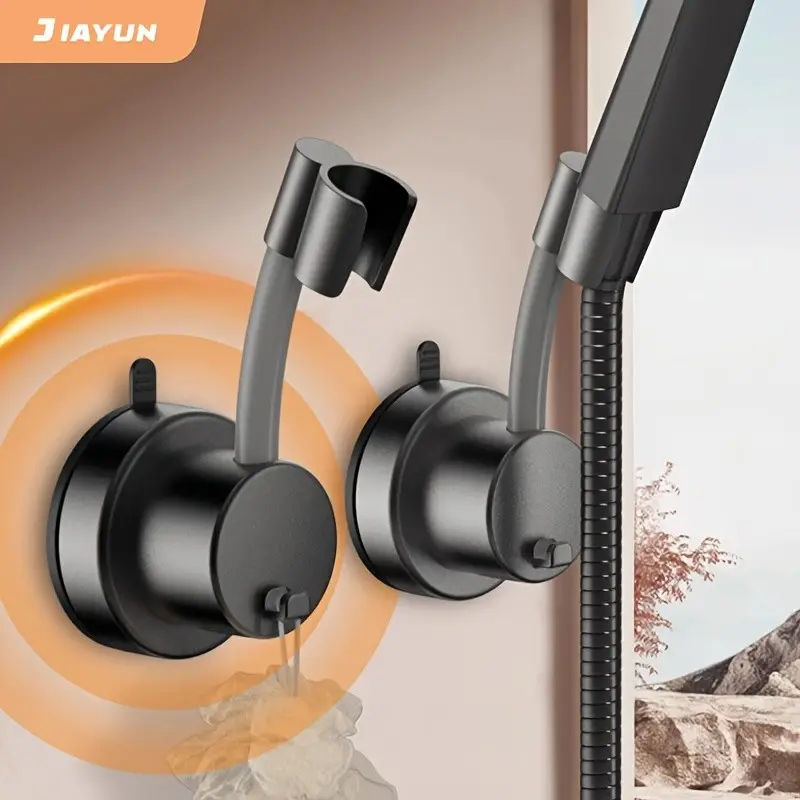 Adjustable Shower Holder, Wall-Mounted Handheld Shower Bracket, No Drilling, Abs Plastic, Multiple Colors, Easy to Use, Bathroom Accessory, Adjustable Shower Head Holder