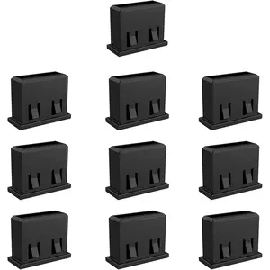 10Pcs USB A-Type Port Security Blocker Non-Removable USB Dust Plug USB-A Female Dust Cover to Prevent Illegal Downloads Dust and Moisture USB Data Interceptor for USB-A Female Port Black