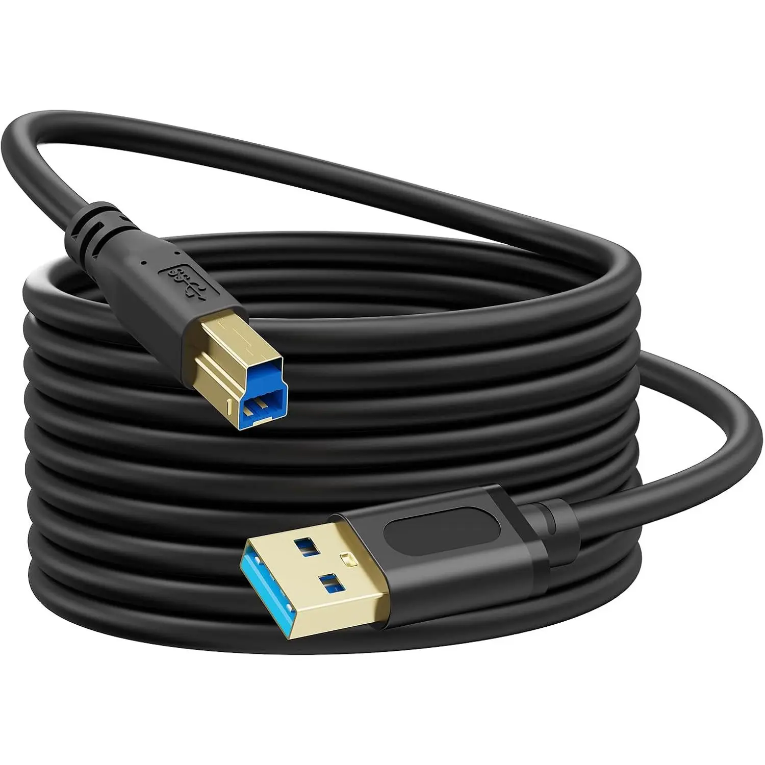 USB 3.0  A to B 3Ft, Superspeed USB 3.0 A-B  - for Scanner, Printers, External Hard Drives and (3Ft/1M)