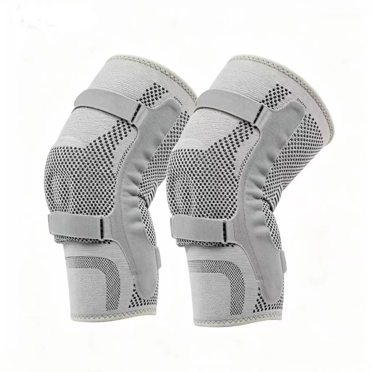 Adjustable Knee Sleeve With Flexible Side Stays, Breathable Stretch Fabric, Snug Comfort Fit For Daily Activities, Indoor & Outdoor Sports Wear.,pro