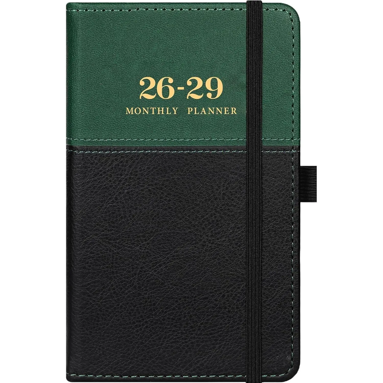 Pocket Calendar 2026-2029, 3 Year Monthly, 6.4" x 3.8", Jul 2026-Jun 2029 | Elastic Closure, for Purse, Monthly Layout, Compact Pocket Planner, Durable Cover, 3-Year Organizer, Lightweight