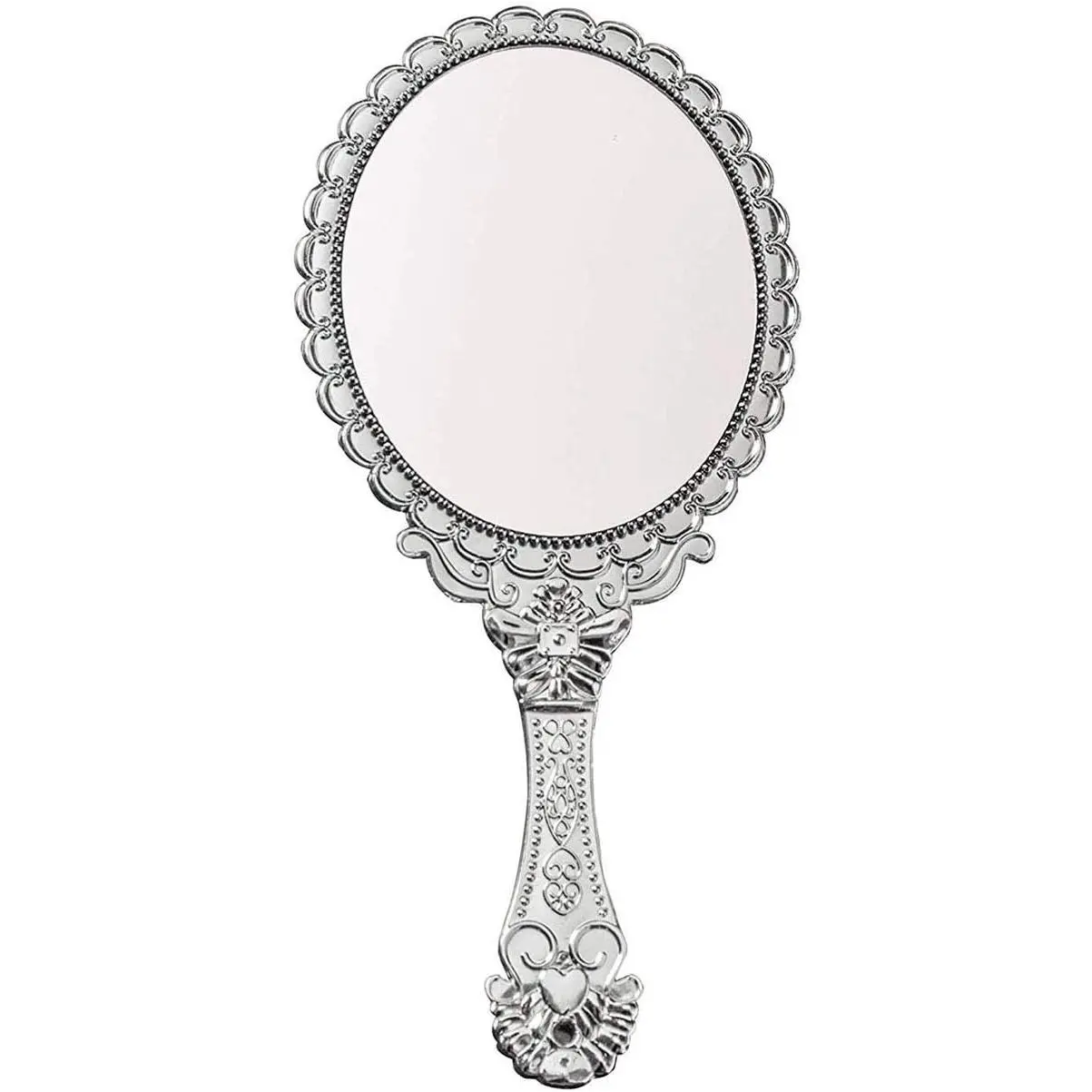Handheld Mirror with Handle  Compact for Personal Makeup  Hand Held Mirror Tone Victorian  Mirror 9.8x4.5in