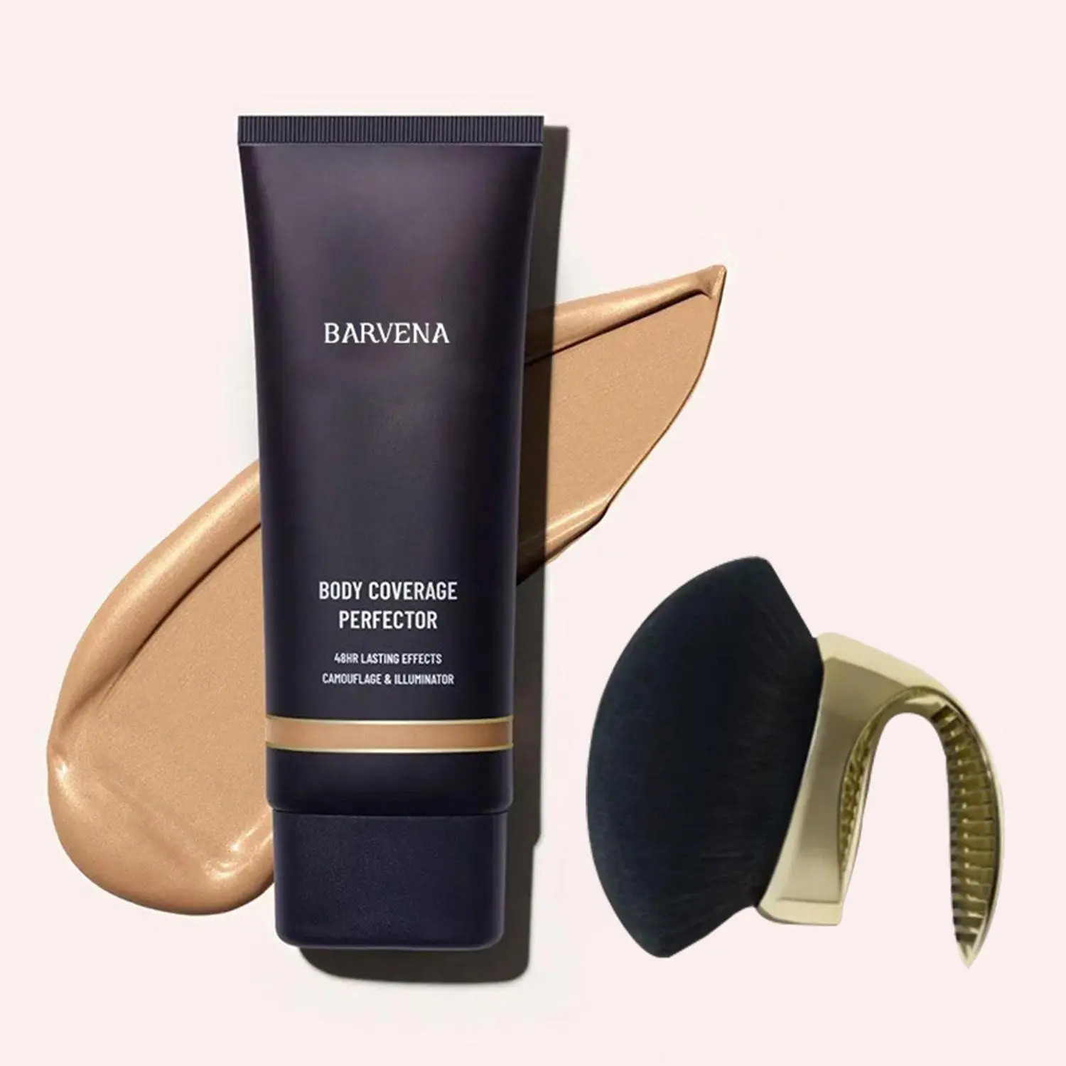 Beauty Body Coverage Perfector 100G Get One more Free Brush – Waterproof & Sweatproof Leg & Body Makeup, Concealer & Tattoo Cover-Up, 100ml Flawless Lightweight Blend Brush Sold Separately Cosmetic Body Highlighter