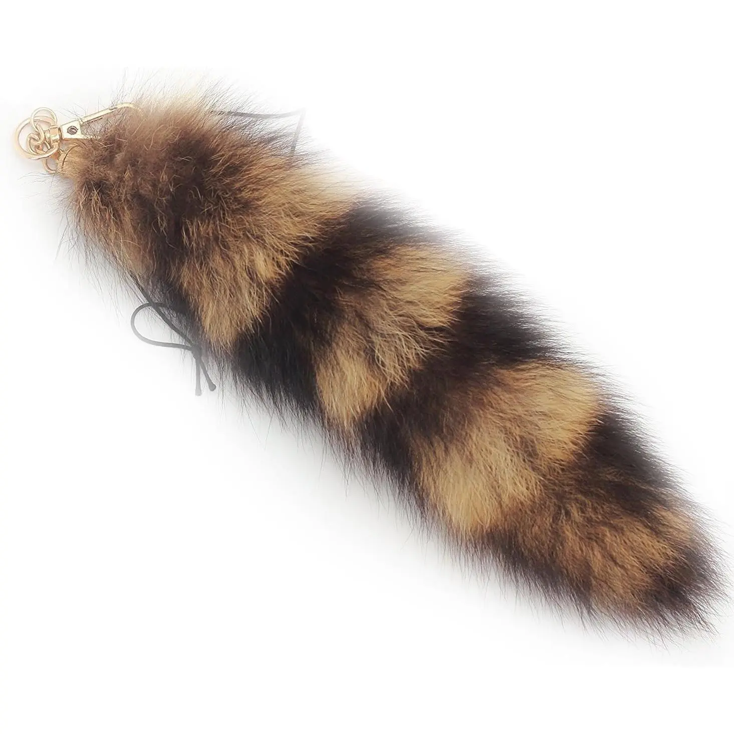 Super Huge Fluffy Real Fox Tail Fur Keychain Pendant – Halloween Cosplay & Stylish Handbag Accessory(Gift)