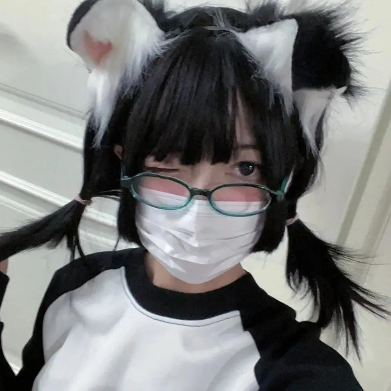 Dog Ears Plush Headband Soft Comfortable Headwear Furry Animal Ear Costume Accessory for Parties and Cosplay