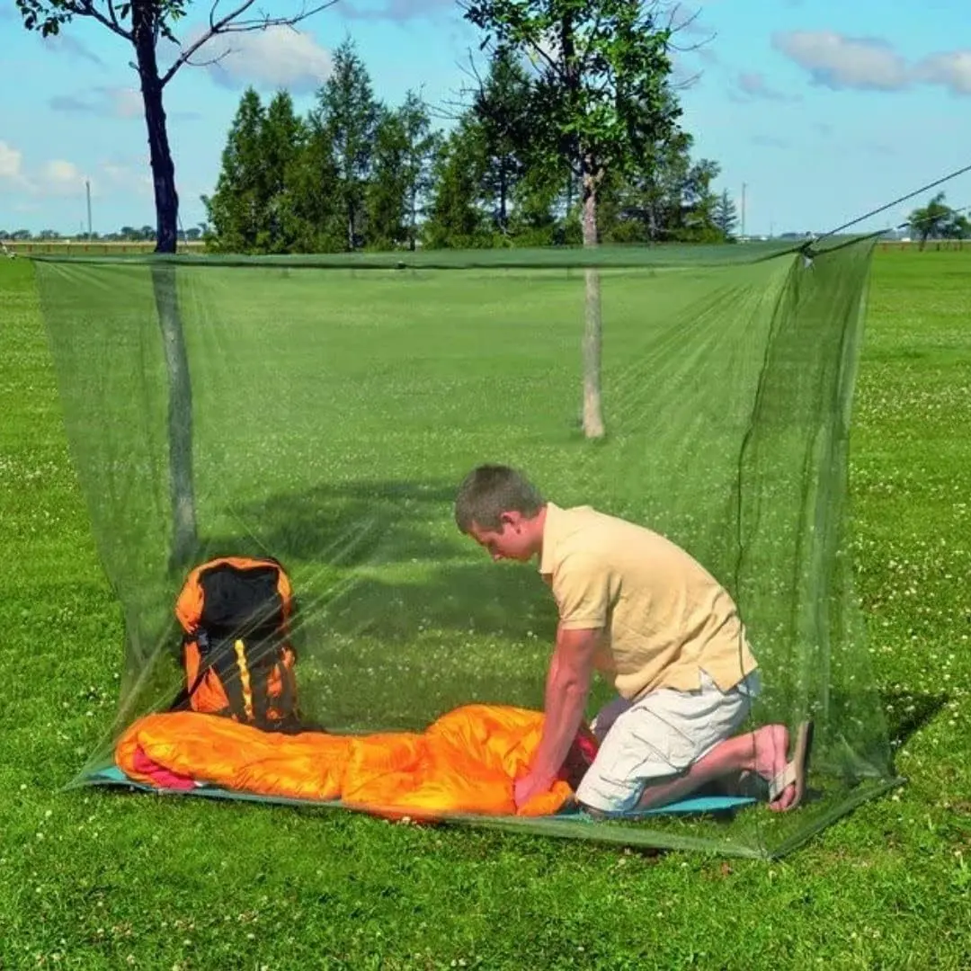 Summer Mosquito Net, Outdoor Round Shape Single Bed Mosquito Net, Foldable Anti-Mosquito Net for Garden, Portable Bug Protection
