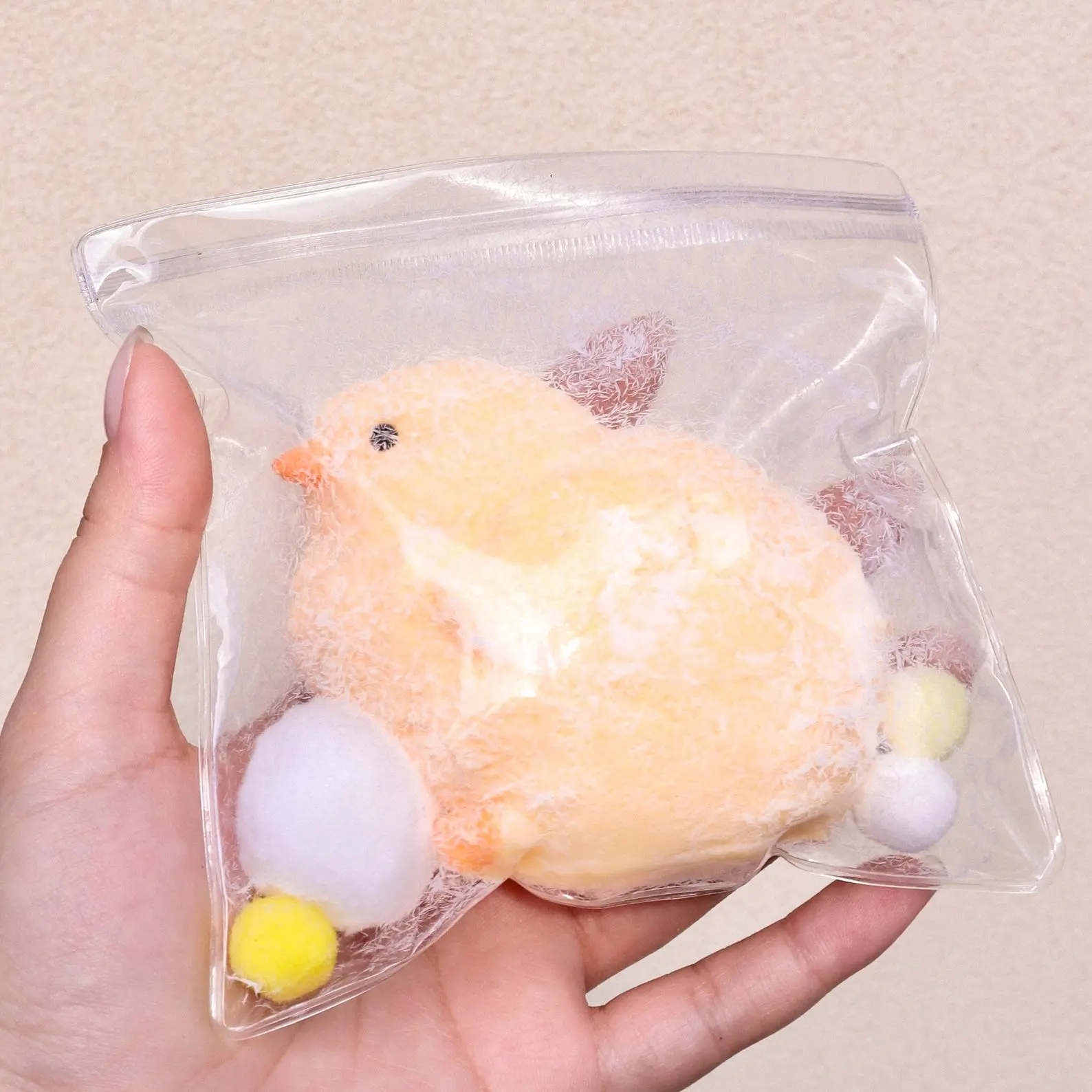 Furry Baby Chick Squishy: Sensory Fidget Toy, Stress Relief Gift