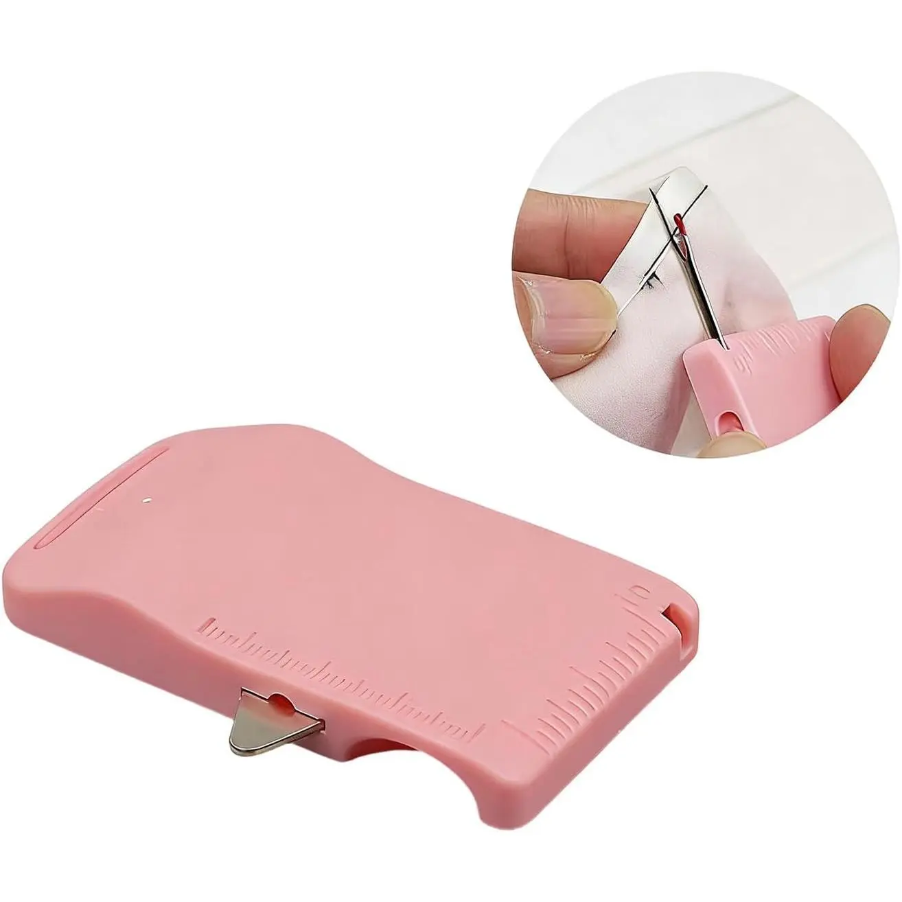 Ergonomic Seam Ripper Tool with Protective Cap, Precision Fabric Creasing Presser, Multifunctional Sewing Quilting Tailor Supplies
