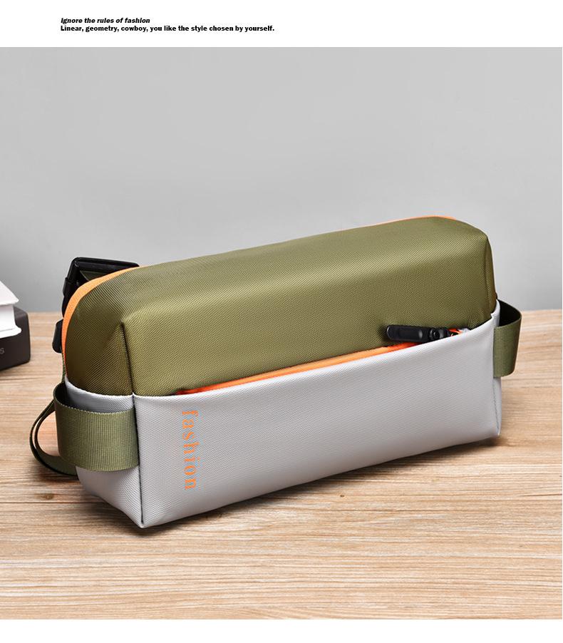 2026 New Trendy Cool Men's Bag, Crossbody Motorcycle Bag, Street Style Sports Car Crossbody Men's Bag, Waterproof Leather Chest Bag for Men