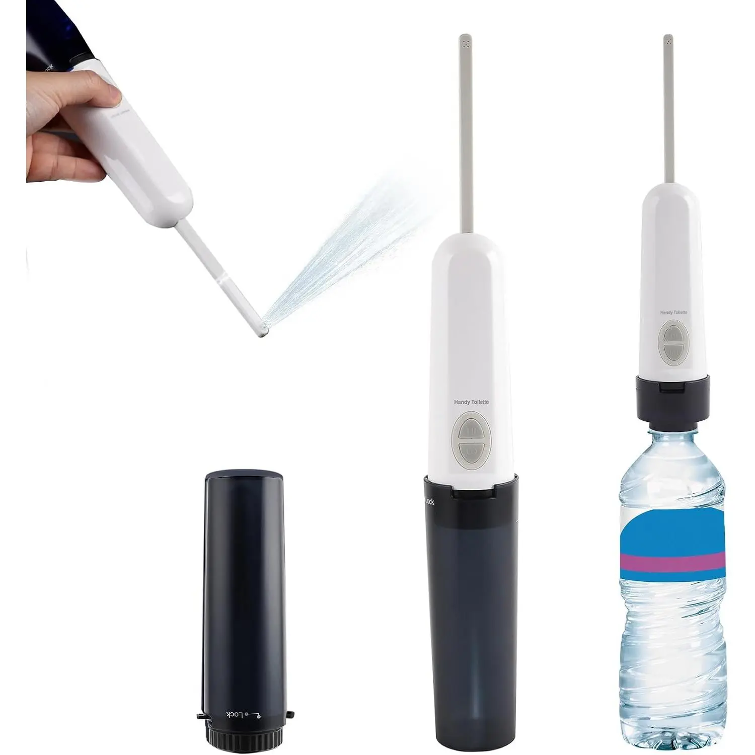 Portable Bidet for Travel, High  Handheld Electric Sprayer, Rechargeable Travel Bidet for Women & Men, Personal Hygiene Cleaning,   Care, Black