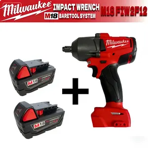 Milwaukee 2026 M18 FIW2F12 900NM Cordless Electric Wrench Large Torque Brushless Impact Wrench for Automotive & Truck Repair 18V Battery Power Tool Heavy DutyMilwaukee 2026 M18 900NM Cordless Electric Wrench Large T