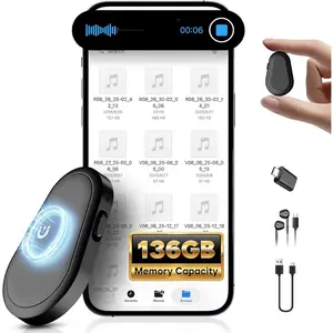 136GB Magnetic Voice Recorder - (9800Hours) Zutiifeu Voice Activated Recorder with DSP5.0 Noise Cancellation HD Audio Recorder for Classes, Meeting, Lecture, Daily Use Recording Device