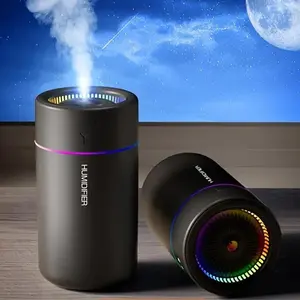 Portable Cool Mist Humidifier, 1 Count USB Powered Quiet Operation Noiseless Humidifier, Household Appliances for Home & Office Air Freshening, Humidifier Atmosphere Light, Silent Spray Humidifier, USB Humidifier Machine