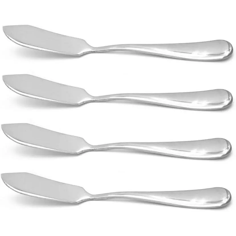 Stainless Steel Butter Knife, Set of 4, Butter Spreader, Breakfast Spreads,Cheese and Condiments