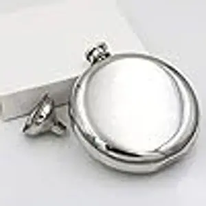 5oz Round Hip Flask 304 Stainless Steel Mirror Polished Liquid Container