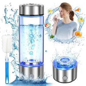 Upgrade Hydrogen Water Bottle Hydrogen Water Generator with Advanced SPE PEM Technology 420ml Portable Water Ionizer for Travel Office Fitness & Everyday Hydration