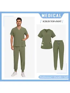 Wholesale Workwear Nurse Uniform Hospital Nursing Articles Doctor Nurse Work Scrubs Set Dental Uniforms Joggers Pants Suit