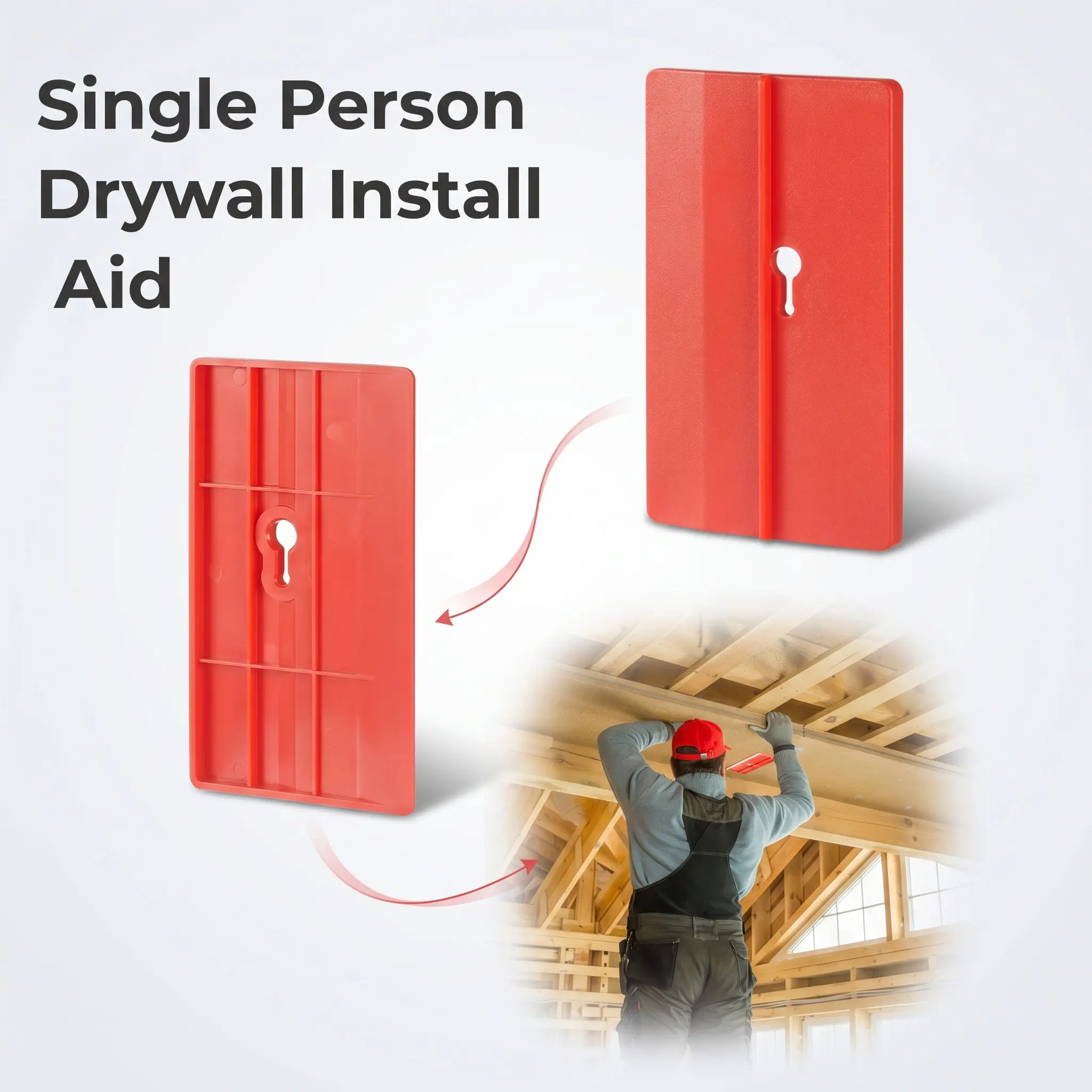 10 Pcs Drywall Fitting Tool Supports the Board in Place While Installing Drywall Holder for Simple Operation Labor Saving and Easy-YY0